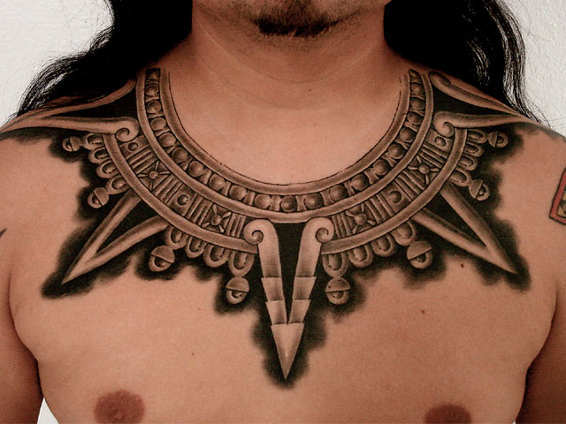 aztec tattoo art. tattoos were a part of
