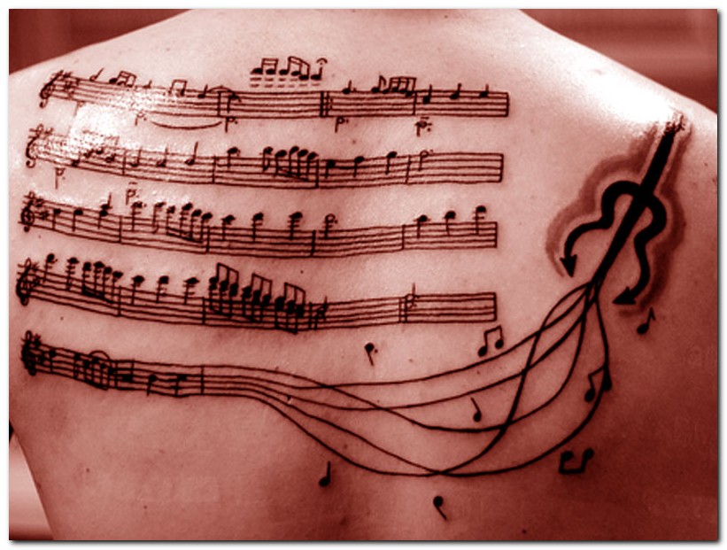 Musical Star Tattoo